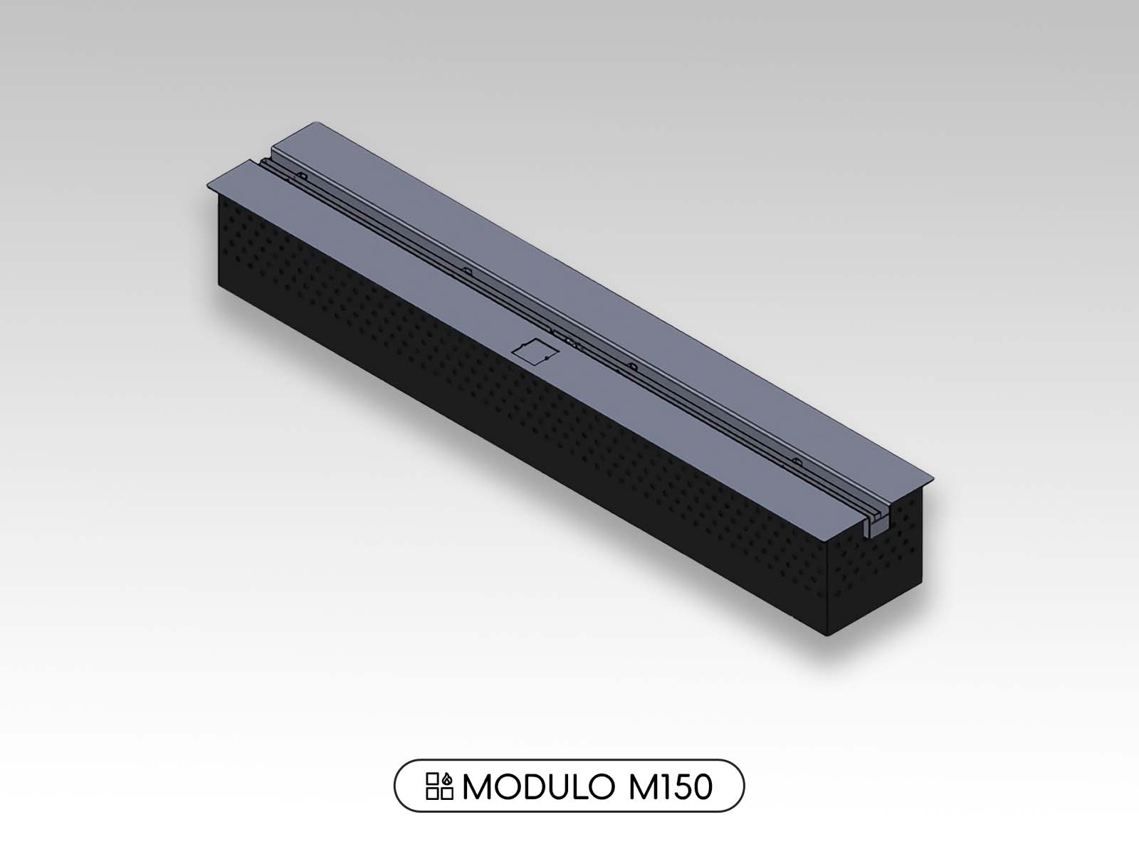 AFire模块化嵌入式酒精壁炉Modulo M150内部模块