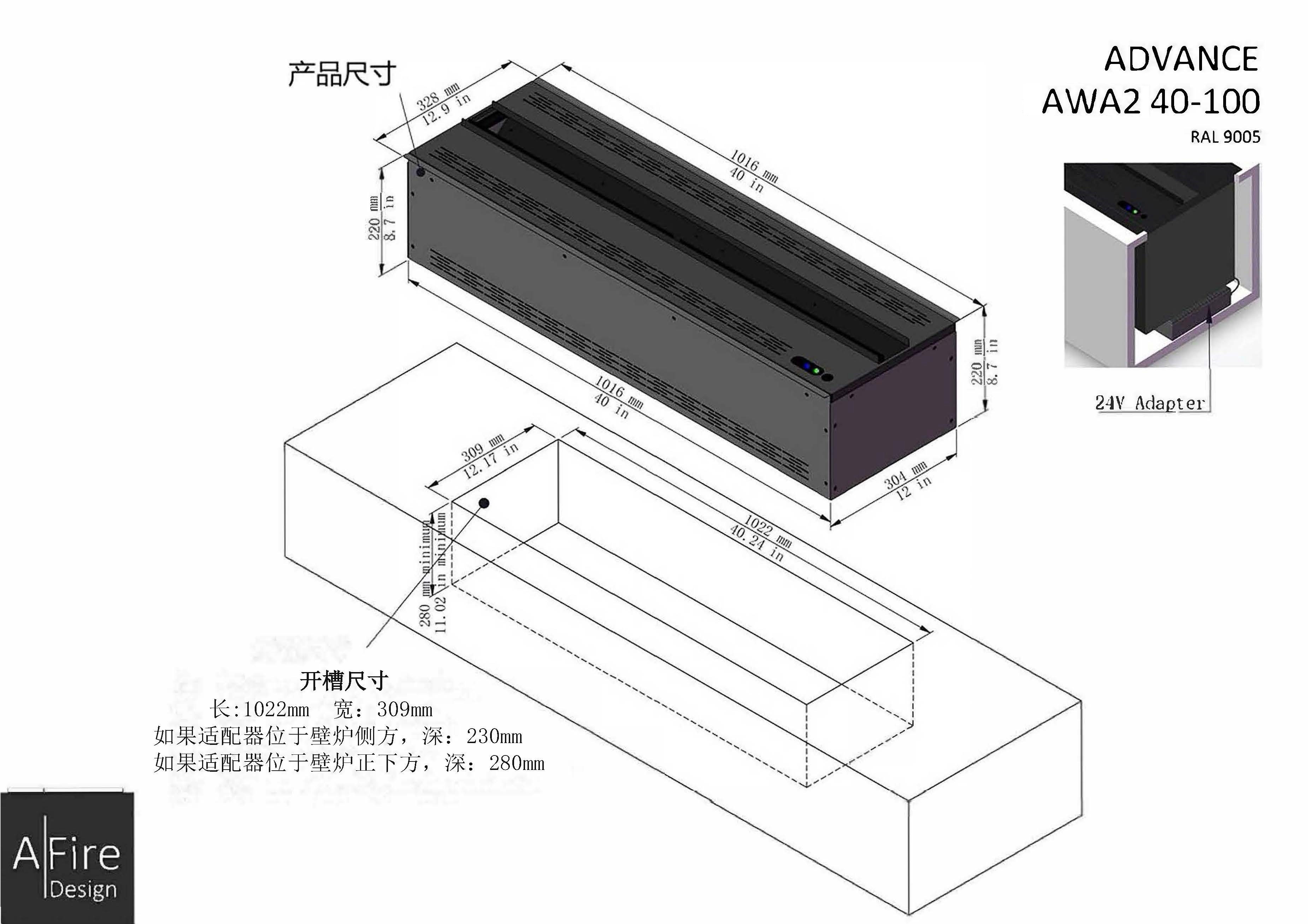 (图1)产品尺寸&开槽尺寸图