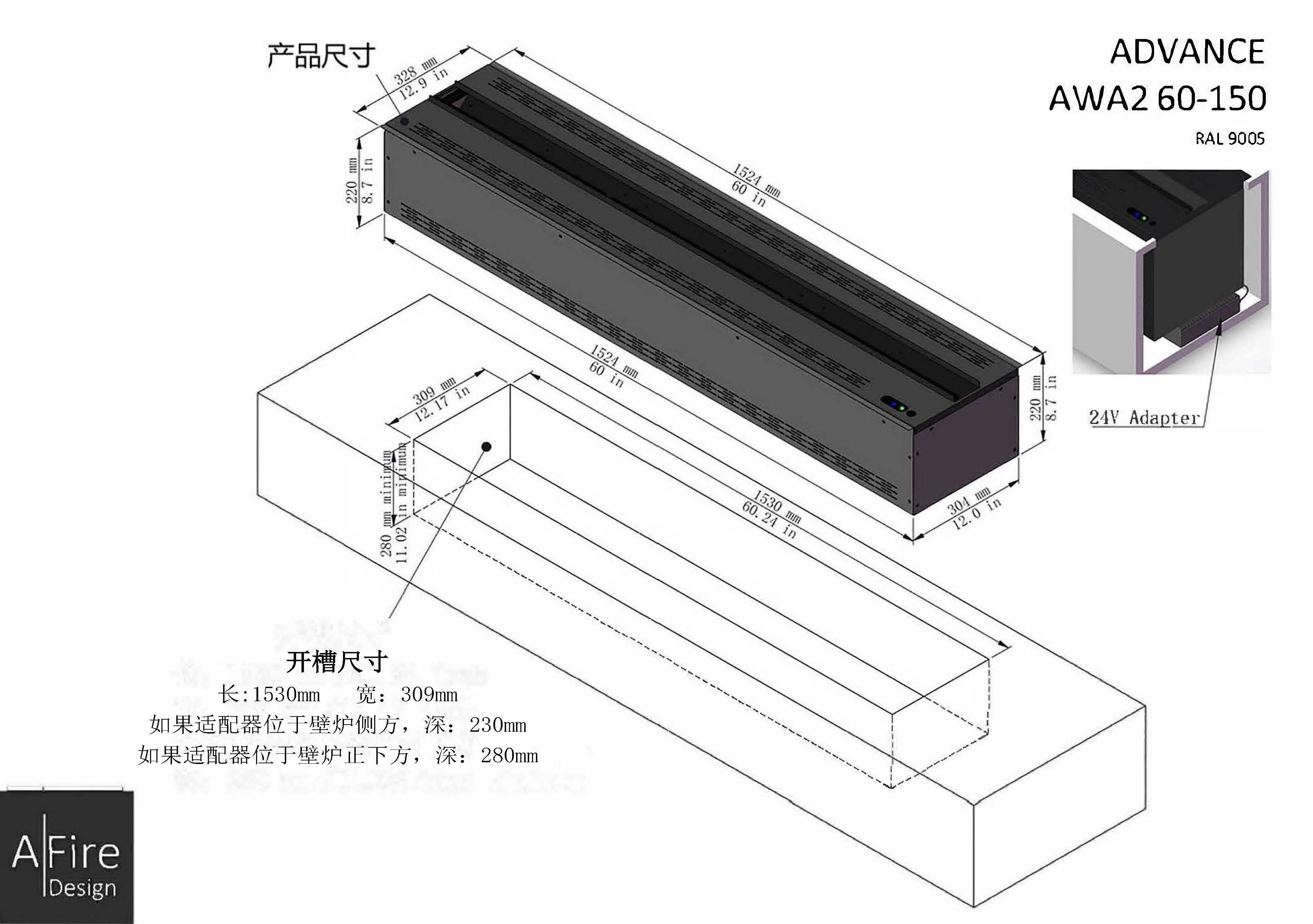 （图1）产品尺寸&开槽尺寸图