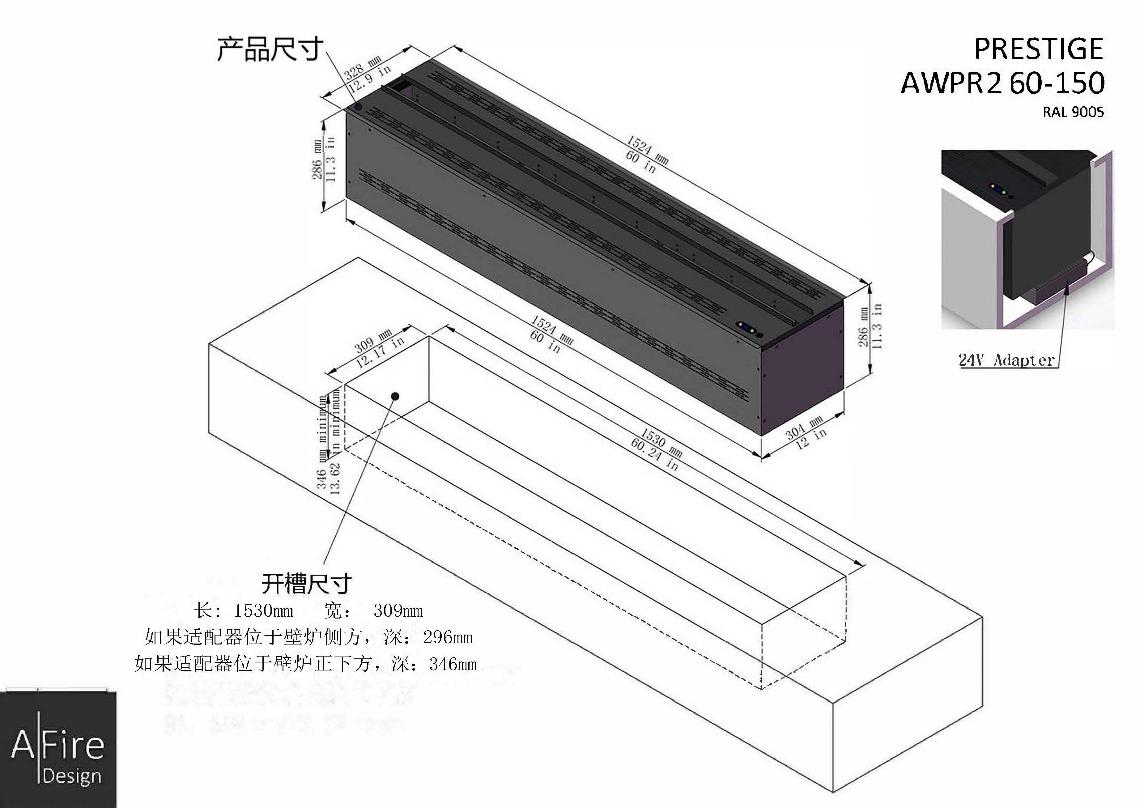 （图1）产品尺寸&开槽尺寸图