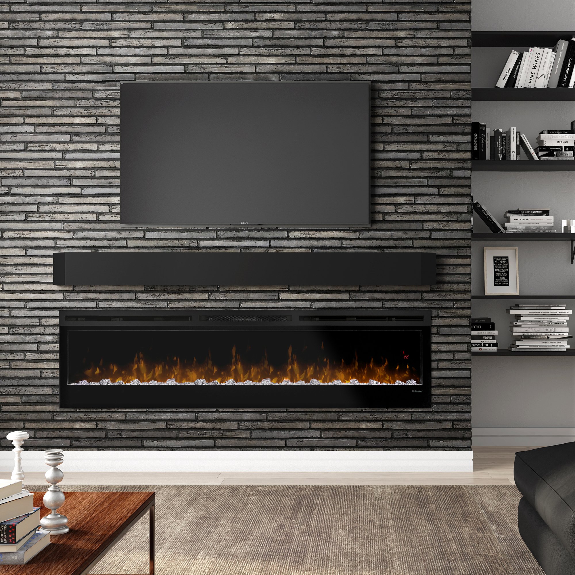 Dimplex linear electric fireplace Prism BLF74 - 线性电壁炉